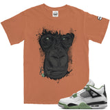 Jordan 4 Seafoam Oil Green BMF Gorilla Vintage Wash Heavyweight T-Shirt