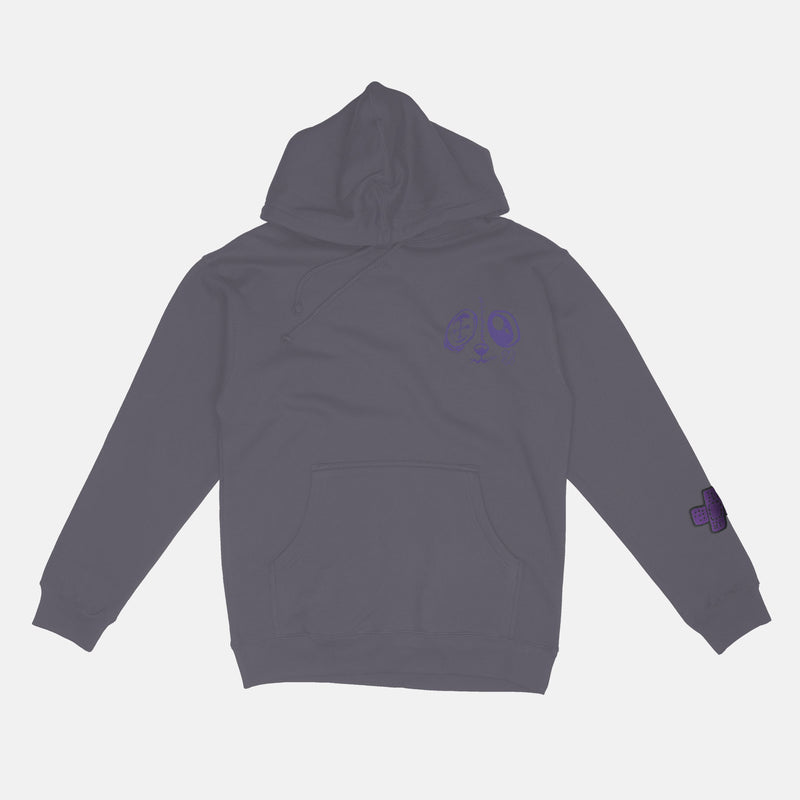 Purple Court BMF Bunny Face Heavyweight Hoodie