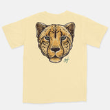 Jordan 1 Clay Green Embroidered BMF Leopard Head Pigment Dyed Vintage Wash Heavyweight T-Shirt