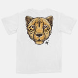 Jordan 1 Crimson Tint Embroidered BMF Leopard Head Vintage Wash Heavyweight T-Shirt