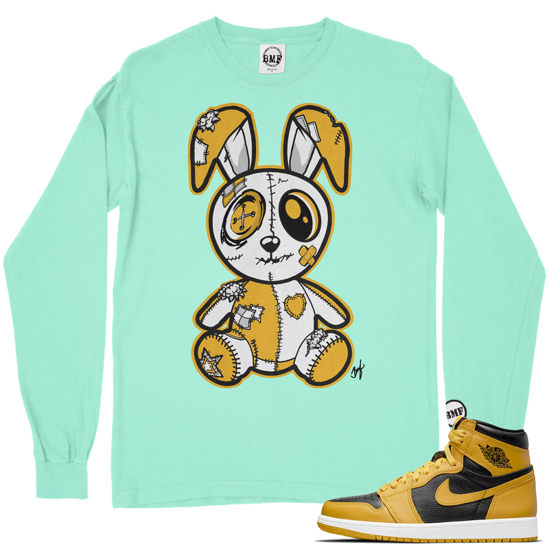 Jordan 1 Pollen BMF Bunny Long Sleeve Vintage Wash Heavyweight T-Shirt