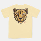 Jordan 1 Rust Pink Embroidered BMF Leopard Head Pigment Dyed Vintage Wash Heavyweight T-Shirt