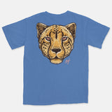 Jordan 1 Rust Pink Embroidered BMF Leopard Head Pigment Dyed Vintage Wash Heavyweight T-Shirt