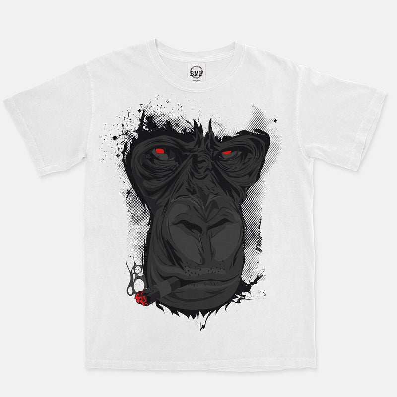 Jordan 4 Bred Smoking Gorilla Vintage Wash Heavyweight T-Shirt