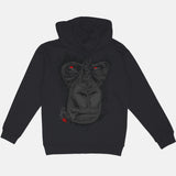 Jordan 4 Bred Embroidered Smoking Gorilla Heavyweight Hoodie