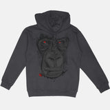 Jordan 4 Bred Embroidered Smoking Gorilla Heavyweight Hoodie