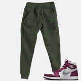 Jordan 1 Bordeaux Valentine Embroidered BMF Premium Jogger