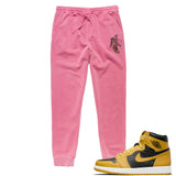 Jordan 1 Pollen Valentine Embroidered BMF Pigment Dyed Joggers