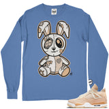 Jordan 4 Shimmer BMF Bunny Pigment Dyed Long Sleeve Vintage Wash Heavyweight T-Shirt