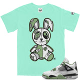 Jordan 4 Seafoam Oil Green BMF Bunny Vintage Wash Heavyweight T-Shirt