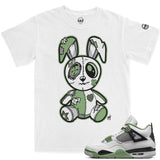 Jordan 4 Seafoam Oil Green BMF Bunny Vintage Wash Heavyweight T-Shirt