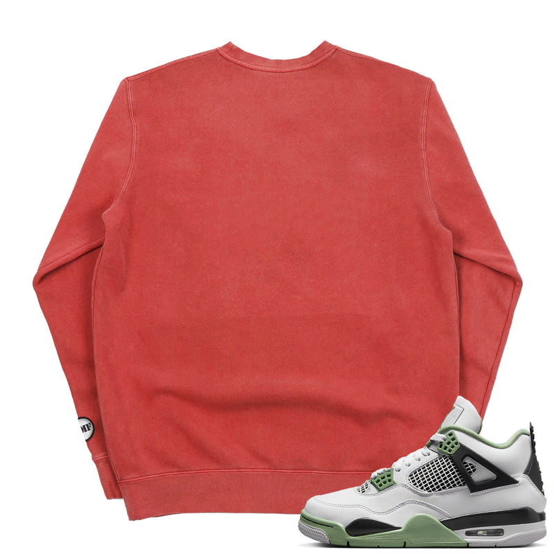 Jordan 4 Seafoam Oil Green BMF Bunny Pigment Dyed Crew Neck