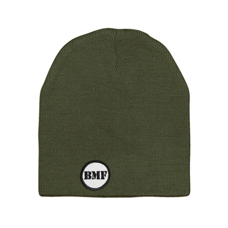 Light Grey Embroidered BMF Bunny Skullcap Beanie
