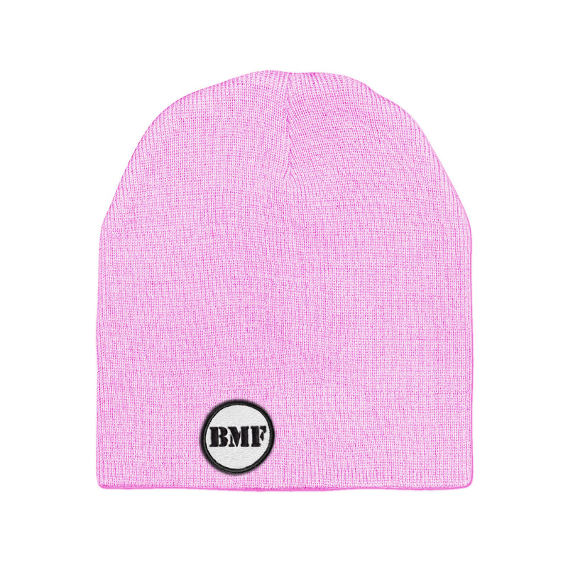 Light Grey Embroidered BMF Bunny Skullcap Beanie
