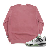 Jordan 4 Seafoam Oil Green BMF Bunny Pigment Dyed Crew Neck