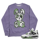 Jordan 4 Seafoam Oil Green BMF Bunny Pigment Dyed Crew Neck