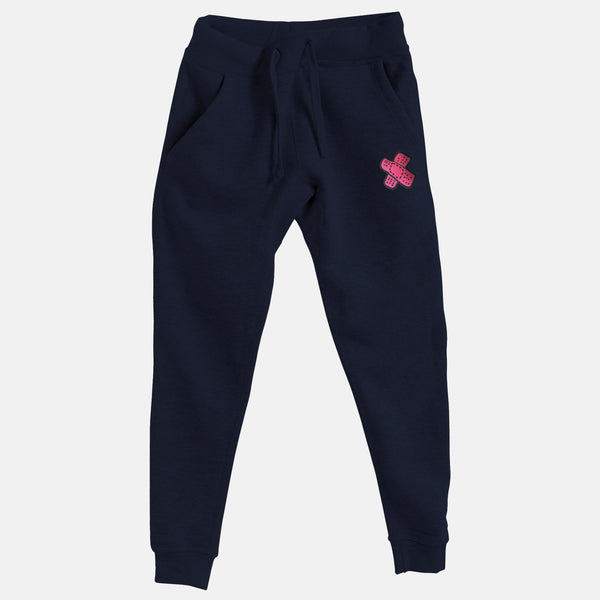 Bright Pink Embroidered BMF Bunny Face Premium Jogger