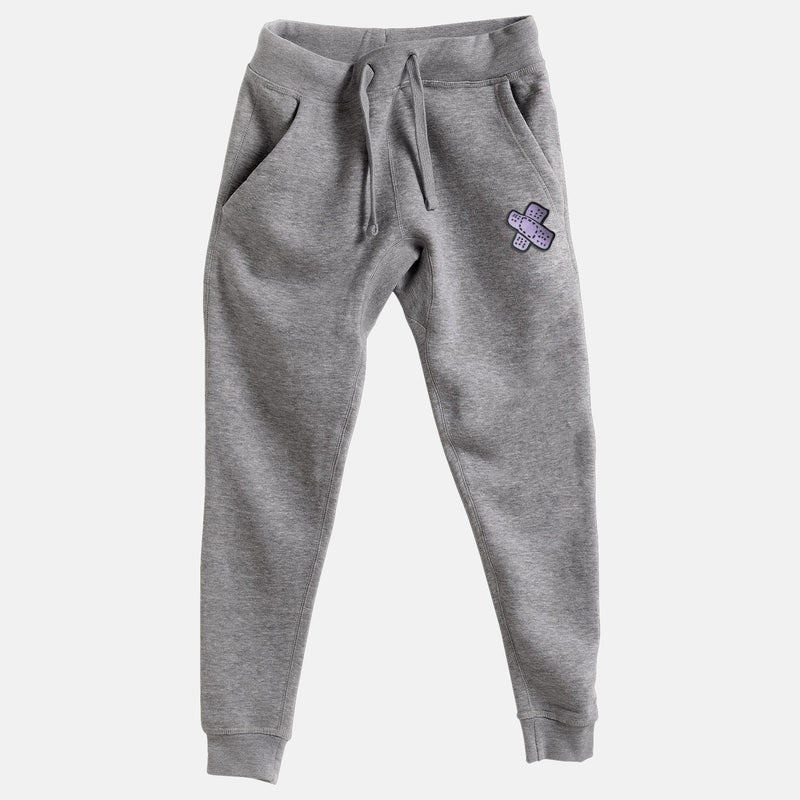 Violet Embroidered BMF Bunny Face Premium Heather Jogger