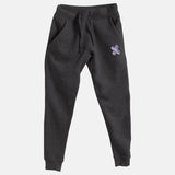 Violet Embroidered BMF Bunny Face Premium Heather Jogger