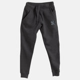Light Grey Embroidered BMF Bunny Face Premium Heather Jogger