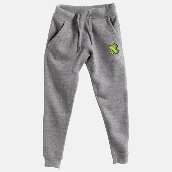 Lime Embroidered BMF Bunny Face Premium Heather Jogger