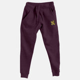 Metallic Gold Embroidered BMF Bunny Face Premium Heather Jogger
