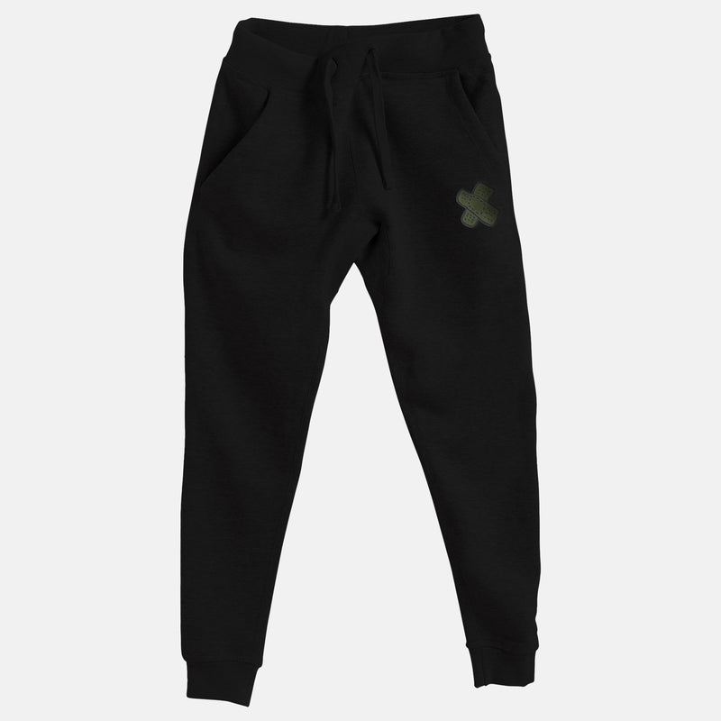 Olive Embroidered BMF Bunny Face Premium Jogger