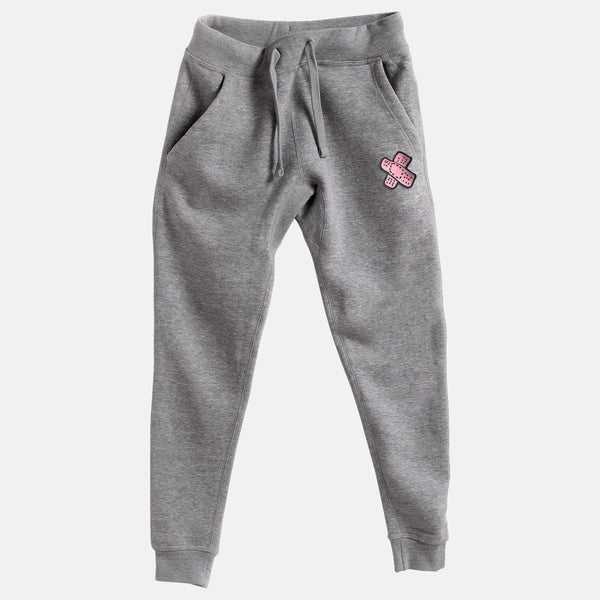 Pink Embroidered BMF Bunny Face Premium Heather Jogger