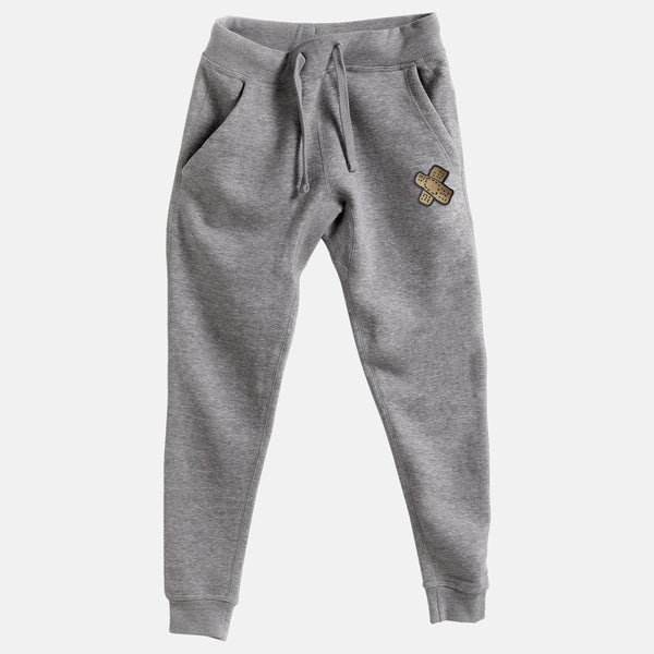 Sand Embroidered BMF Bunny Face Premium Heather Jogger