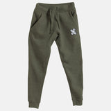 Silver Embroidered BMF Bunny Face Premium Heather Jogger