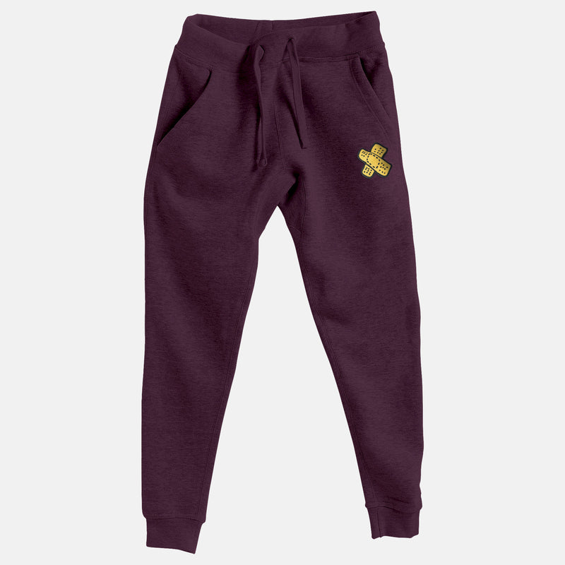 Sunshine Embroidered BMF Bunny Face Premium Heather Jogger