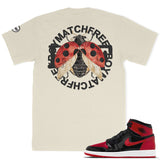 Jordan 1 Patent Bred BMF Ladybug T-Shirt