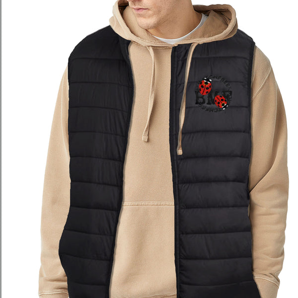 Lady Bug Embroidered BMF Puffer Vest