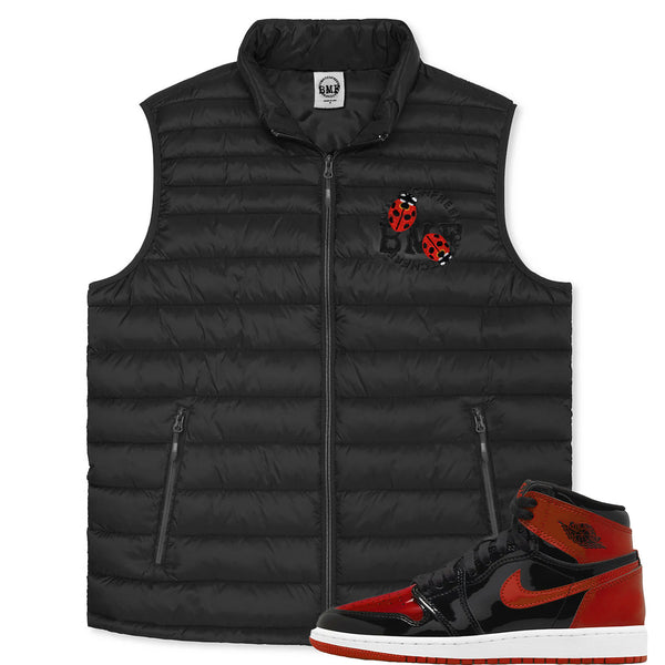 Lady Bug Embroidered BMF Puffer Vest