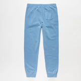 Cyan Blue Embroidered BMF Bunny Pigment Dyed Joggers