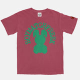 Jordan 1 Lucky Green Red BMF Bunny Arc Pigment Dyed Vintage Wash Heavyweight T-Shirt