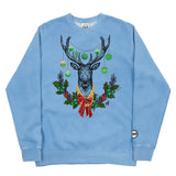 Lucky Green Christmas BMF Deer Pigment Dyed Crewneck