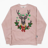 Lucky Green Christmas BMF Deer Pigment Dyed Crewneck