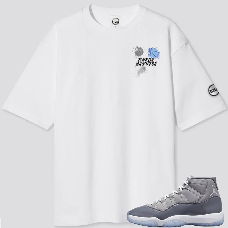 Jordan 11 Cool Grey MM Splash Oversized T-Shirt