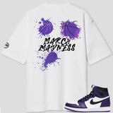 Jordan 1 Purple Court MM Splash Oversized T-Shirt