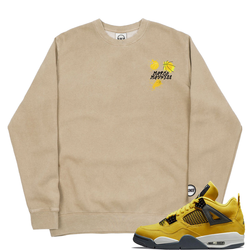 Jordan 4 Lightning MM Splash Pigment Dyed Crew Neck