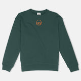 Starfish Orange Embroidered BMF Leopard Head Premium 450 gm. Crew Neck