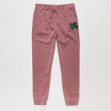 Pine Green Embroidered BMF Bunny Face Pigment Dyed Joggers