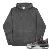 Jordan 4 Infrared BMF Bunny Pigment Dyed Hoodie