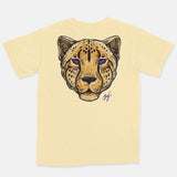Jordan 3 Purple Court Embroidered BMF Leopard Head Pigment Dyed Vintage Wash Heavyweight T-Shirt
