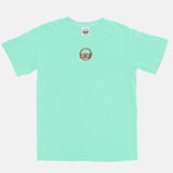 Jordan 1 Lucky Green Red Embroidered BMF Leopard Head Vintage Wash Heavyweight T-Shirt