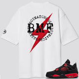 Jordan 4 Red Thunder BMF Oversized T- Shirt