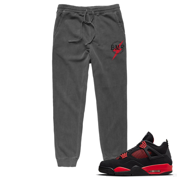 Jordan 4 Red Thunder BMF Pigment Dyed Joggers