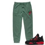 Jordan 4 Red Thunder BMF Pigment Dyed Joggers