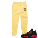 Jordan 4 Red Thunder Vintage BMF Bunny Pigment Dyed Joggers
